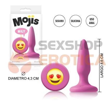 Joya anal aterciopelada con sonrisa